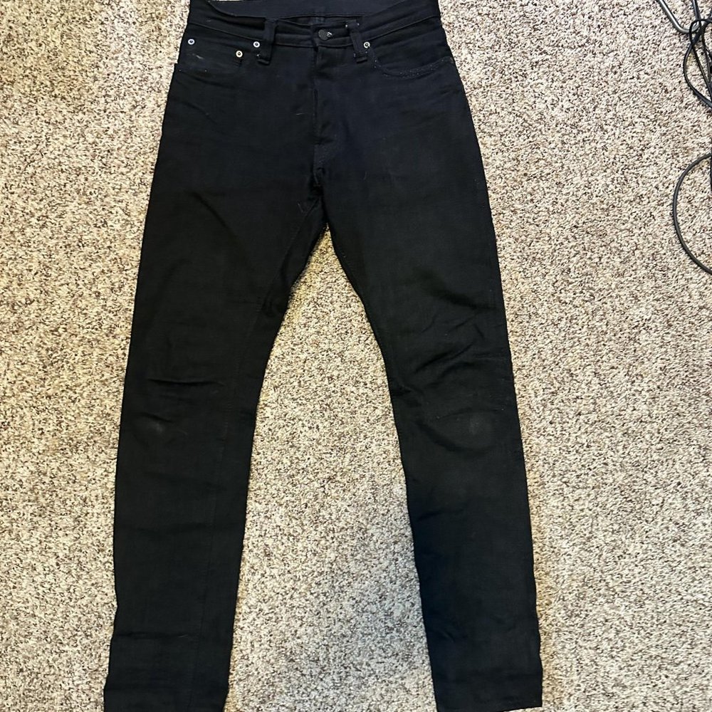 PBJ XX-019-BB 14oz Black (Relax Tapered) - Size 32